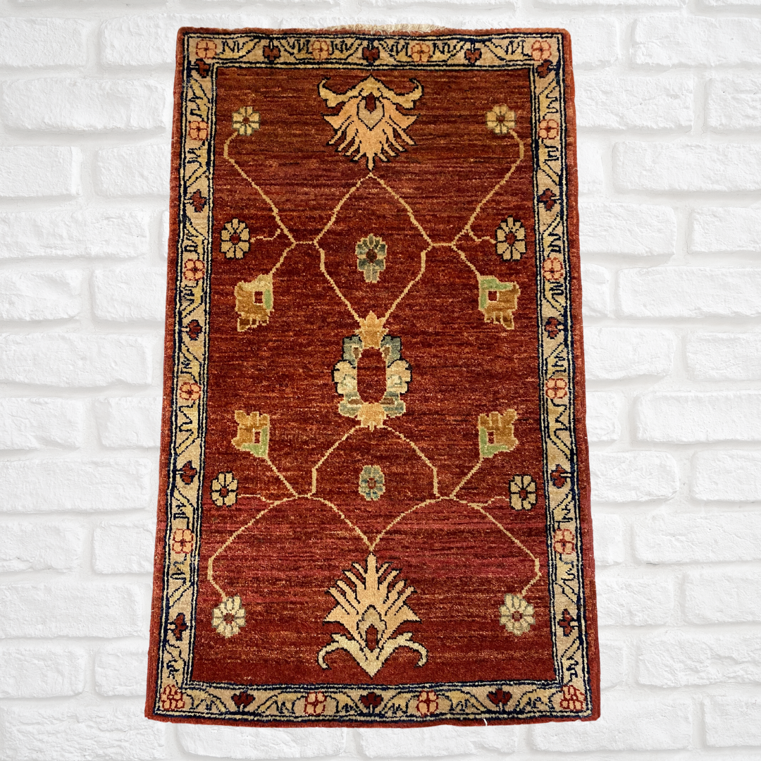 Afghan Handmade Chobi Rug 2'6" x 4'1" ft