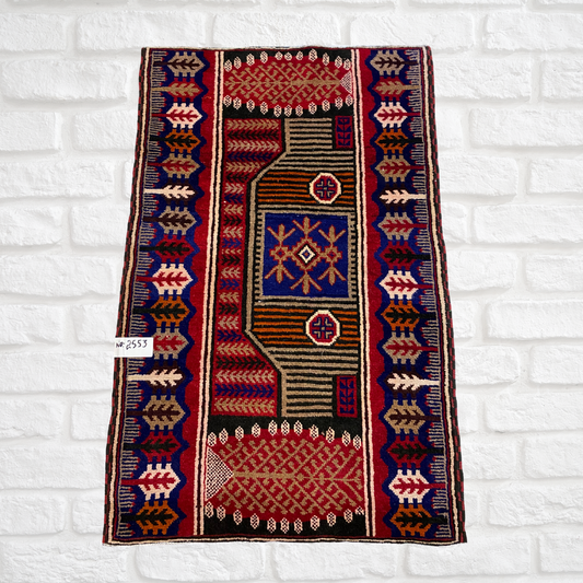 Afghan Handmade Baluch Rug 3" x 5" ft