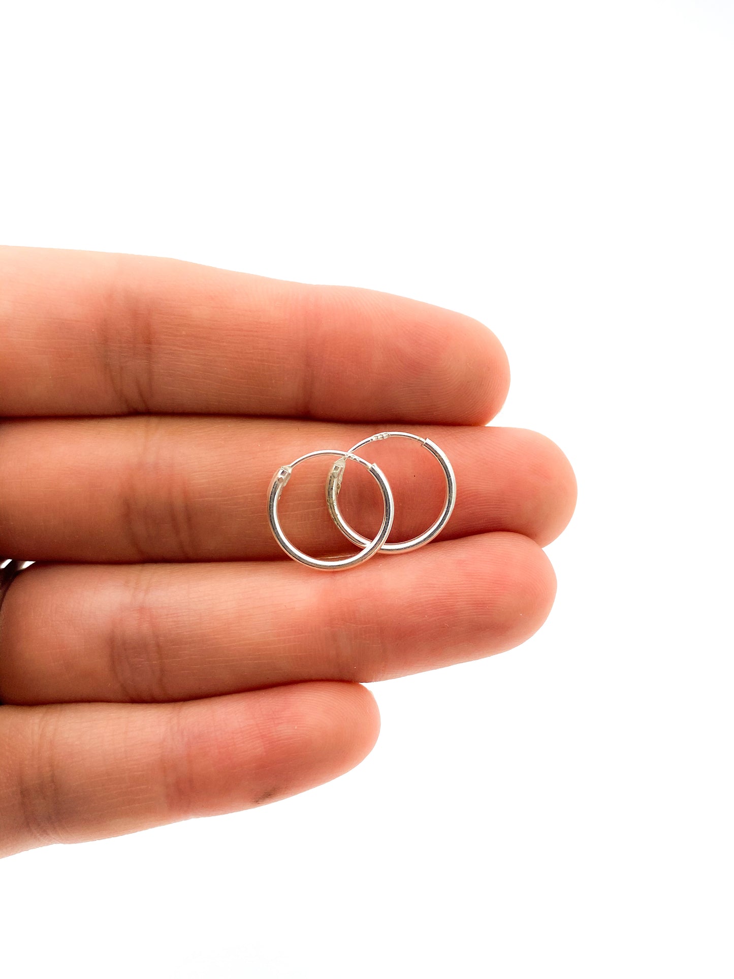 Minimalist Sterling Silver Hoop Earrings