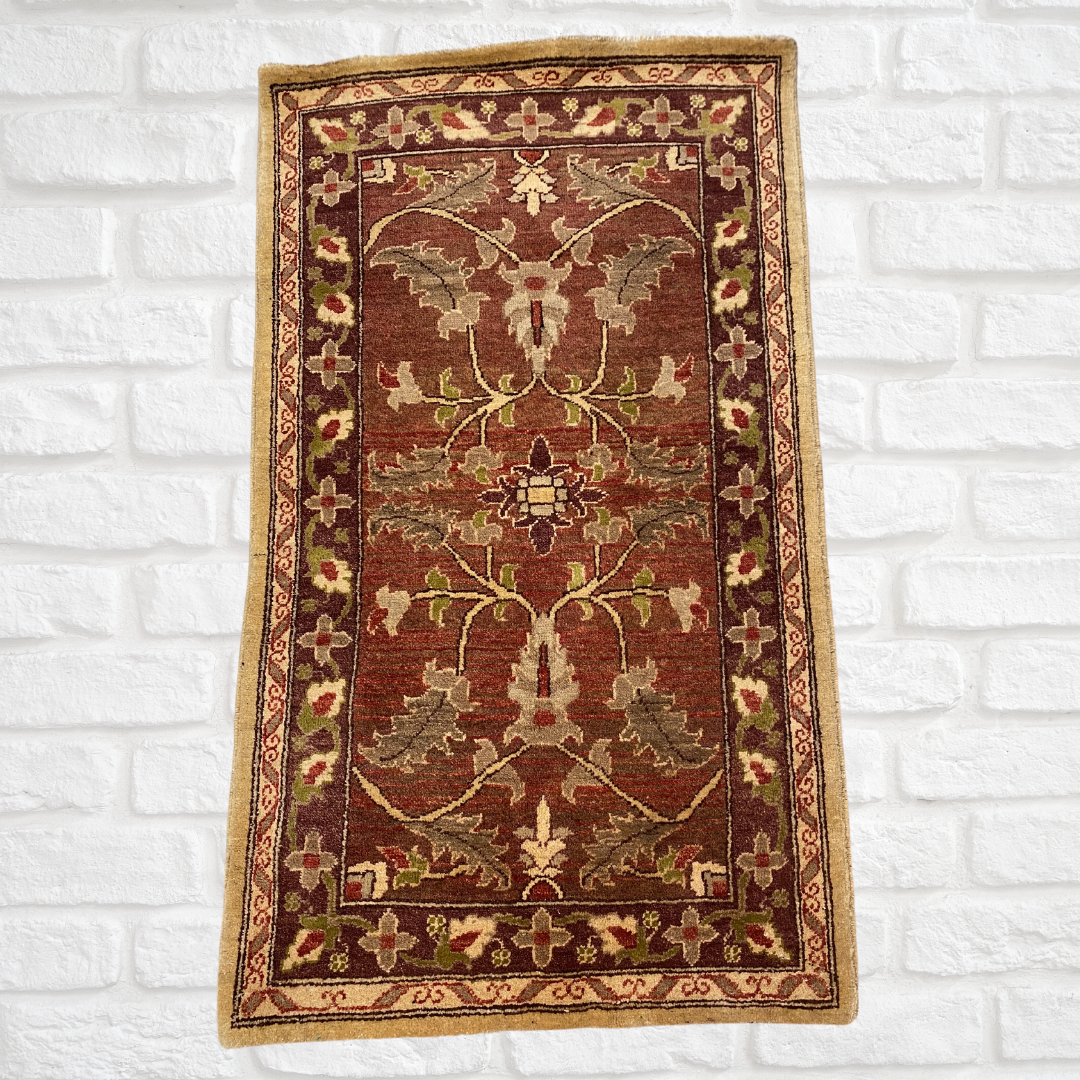 Afghan Handmade Chobi Rug 4'6" x 2'6" ft