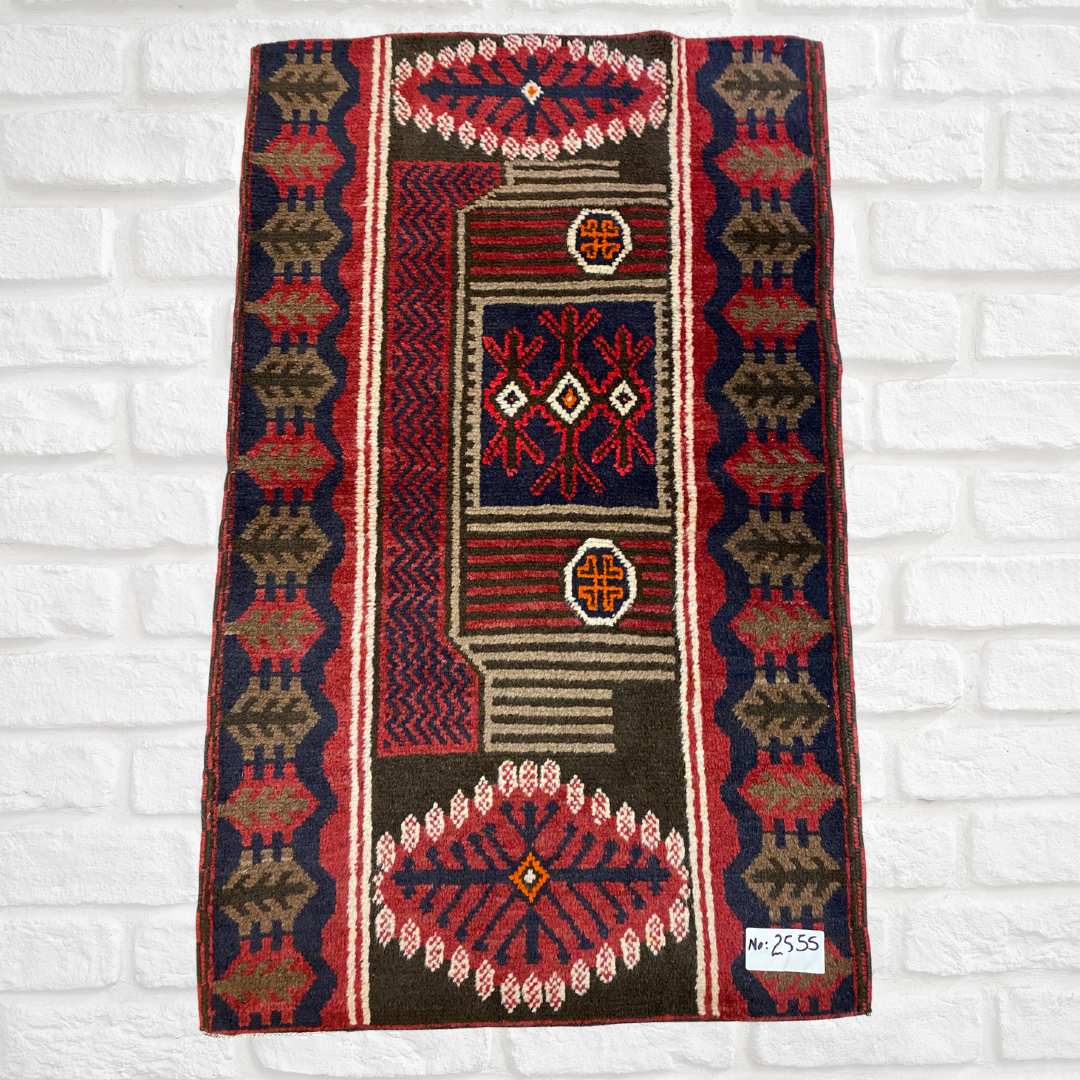 Afghan Handmade Baluch Rug 3" x 5" ft