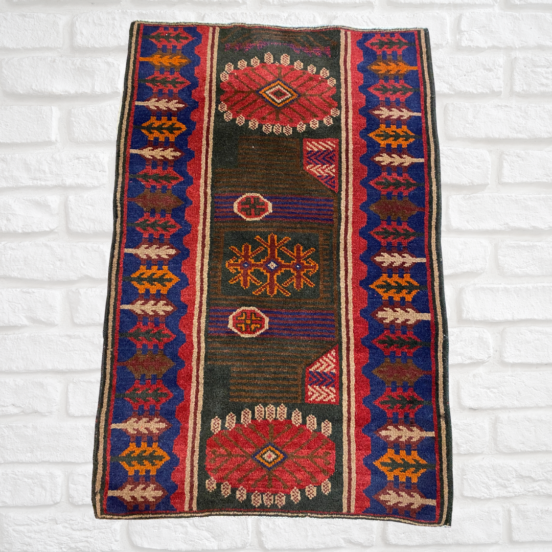 Afghan Handmade Baluch Rug 3" x 5" ft