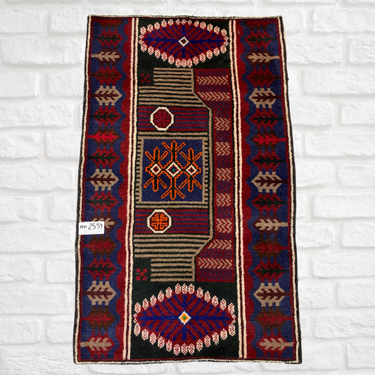 Afghan Handmade Baluch Rug 3" x 5" ft