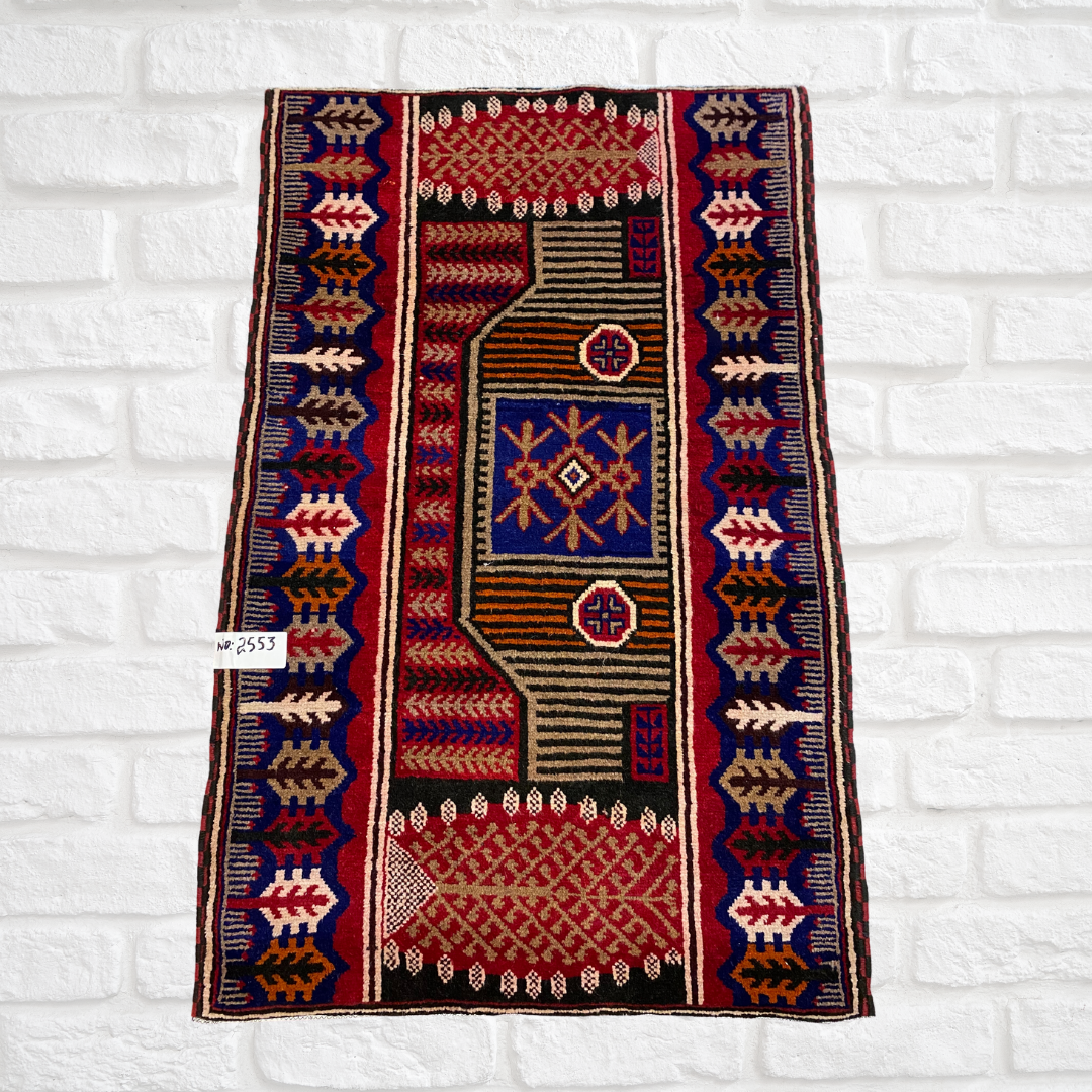 Afghan Handmade Baluch Rug 3" x 5" ft