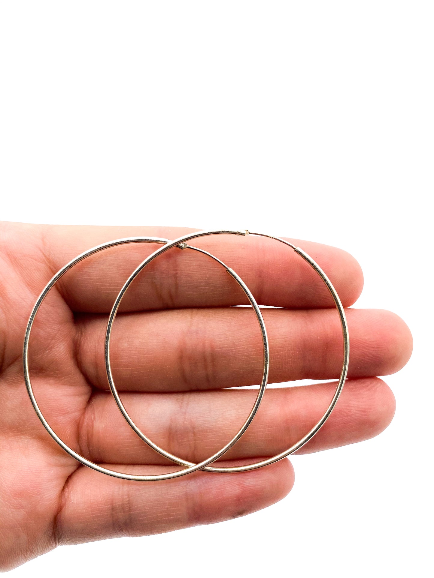 Minimalist Sterling Silver Hoop Earrings