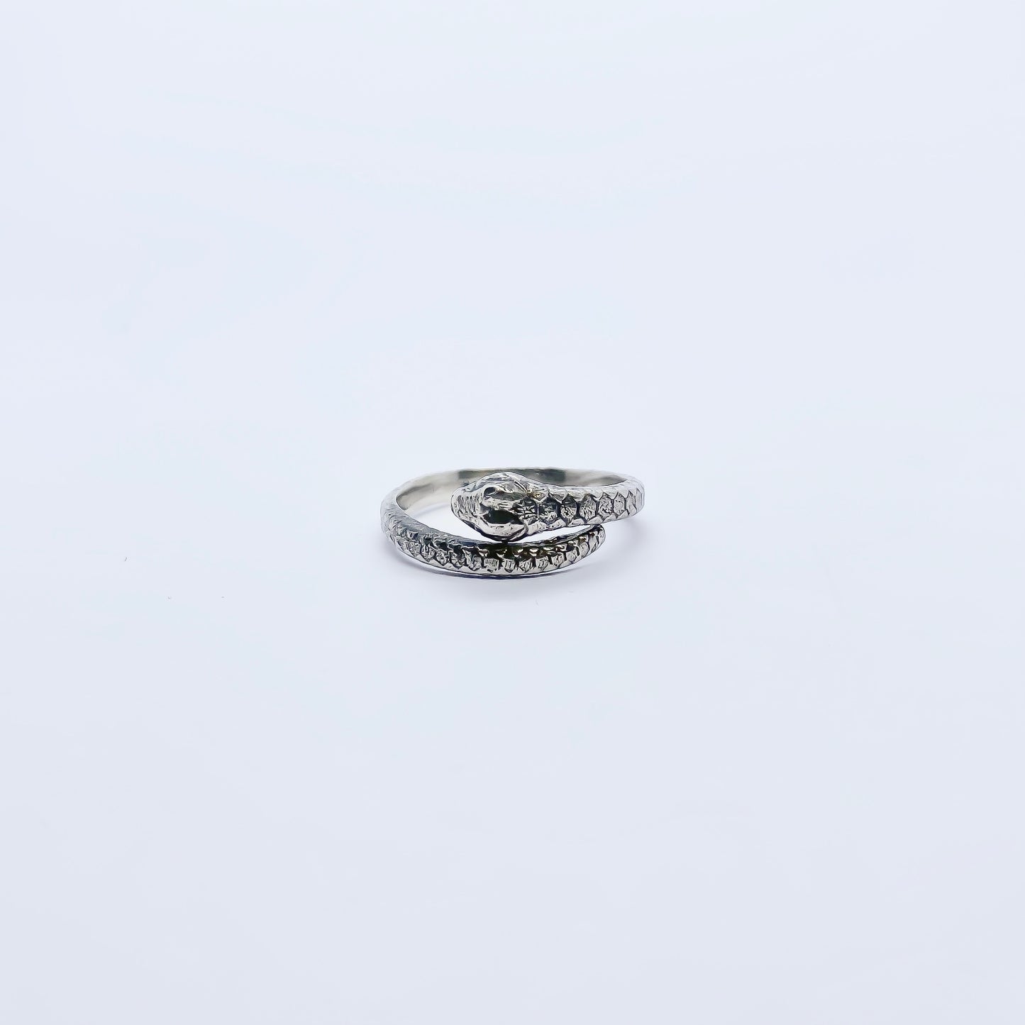 Snake Adjustable Sterling Silver Ring