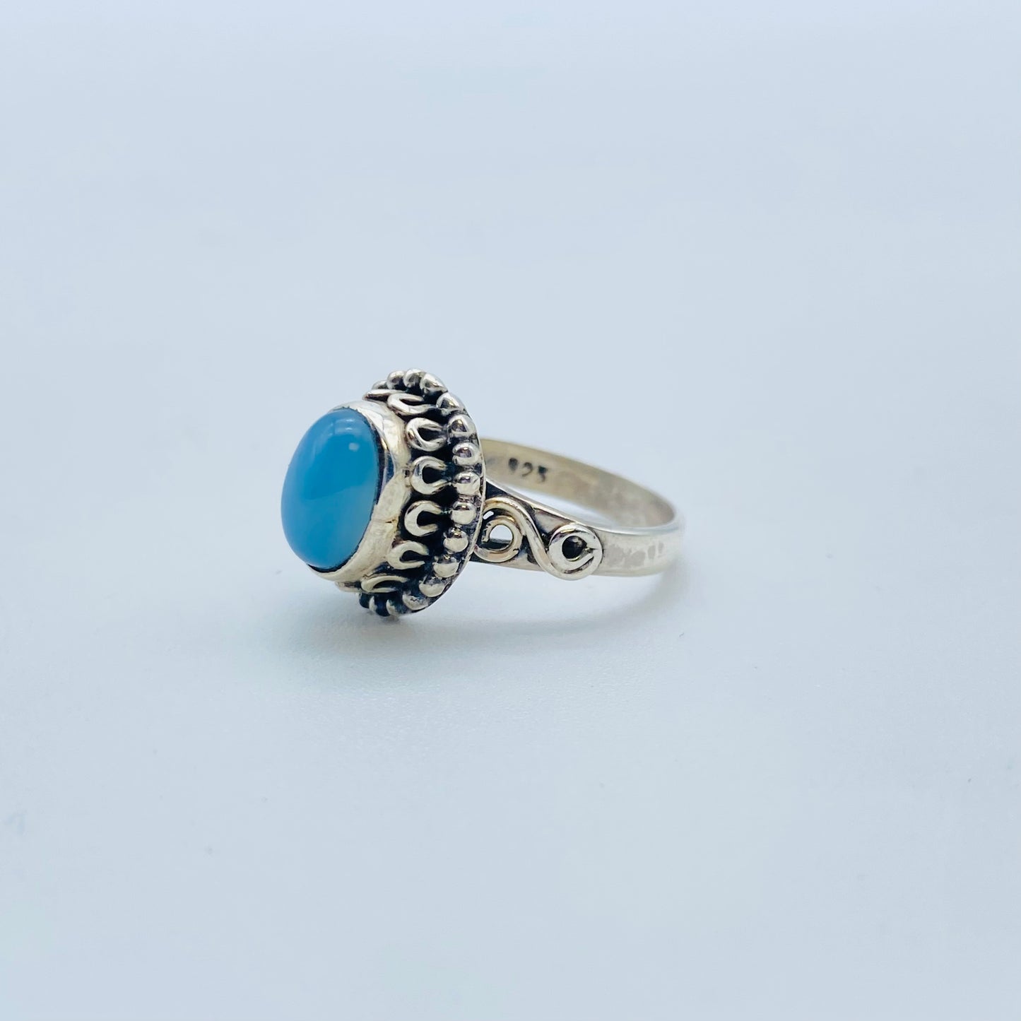 Aquamarine Sterling Silver Ring