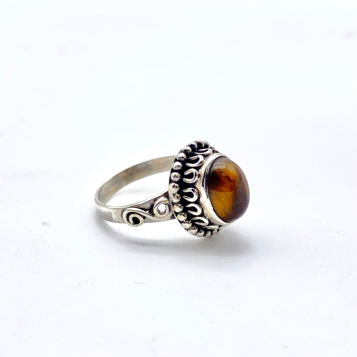 Tiger’s Eye Sterling Silver Ring