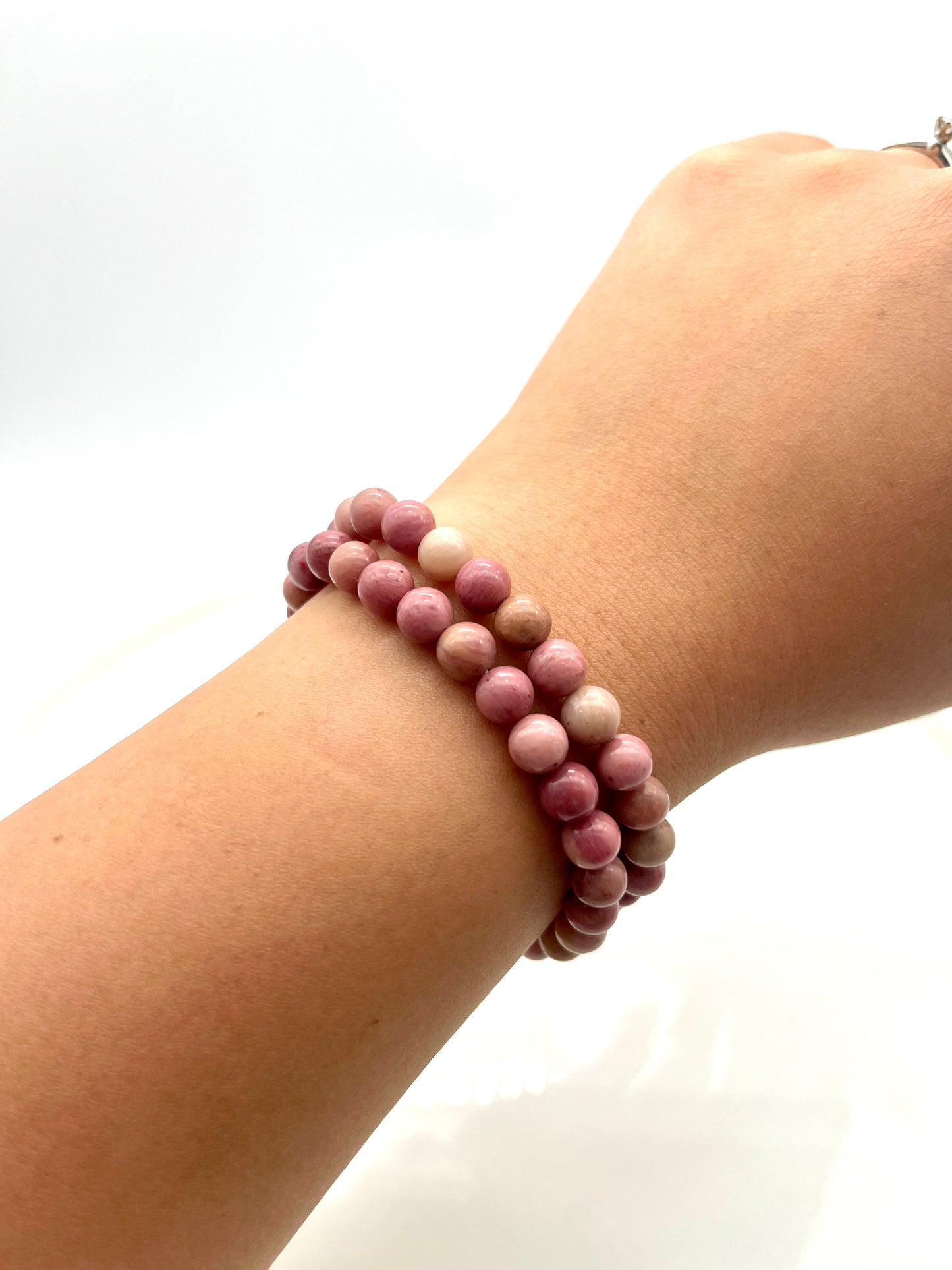 Rhodonite Stretchy Stacking Bracelet