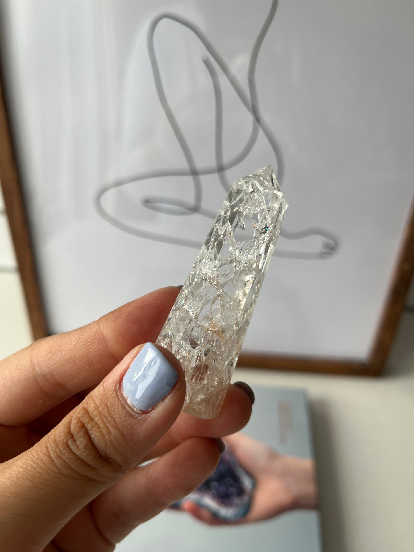 Fire and Ice clear Quartz Points