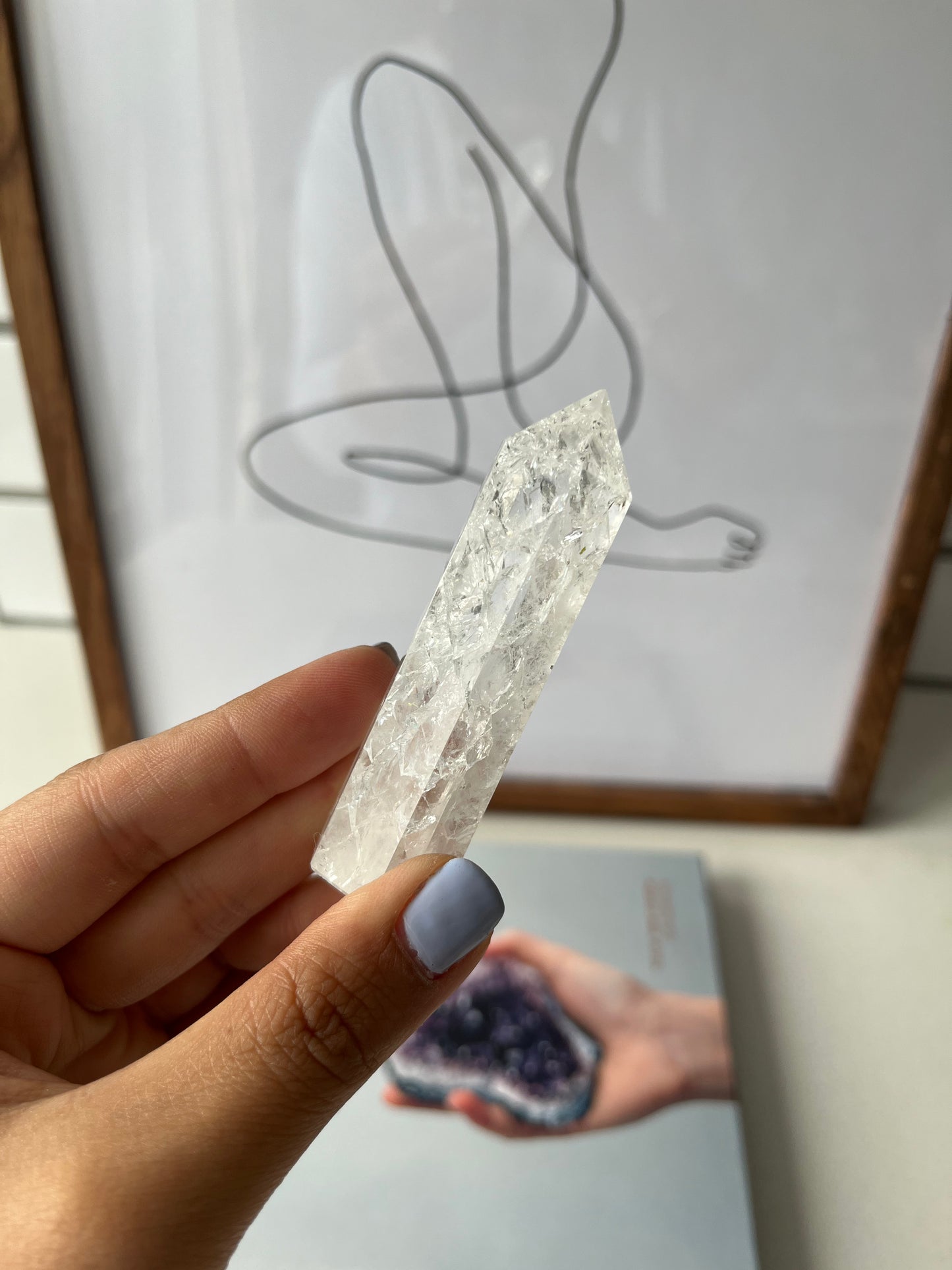 Fire and Ice clear Quartz Points