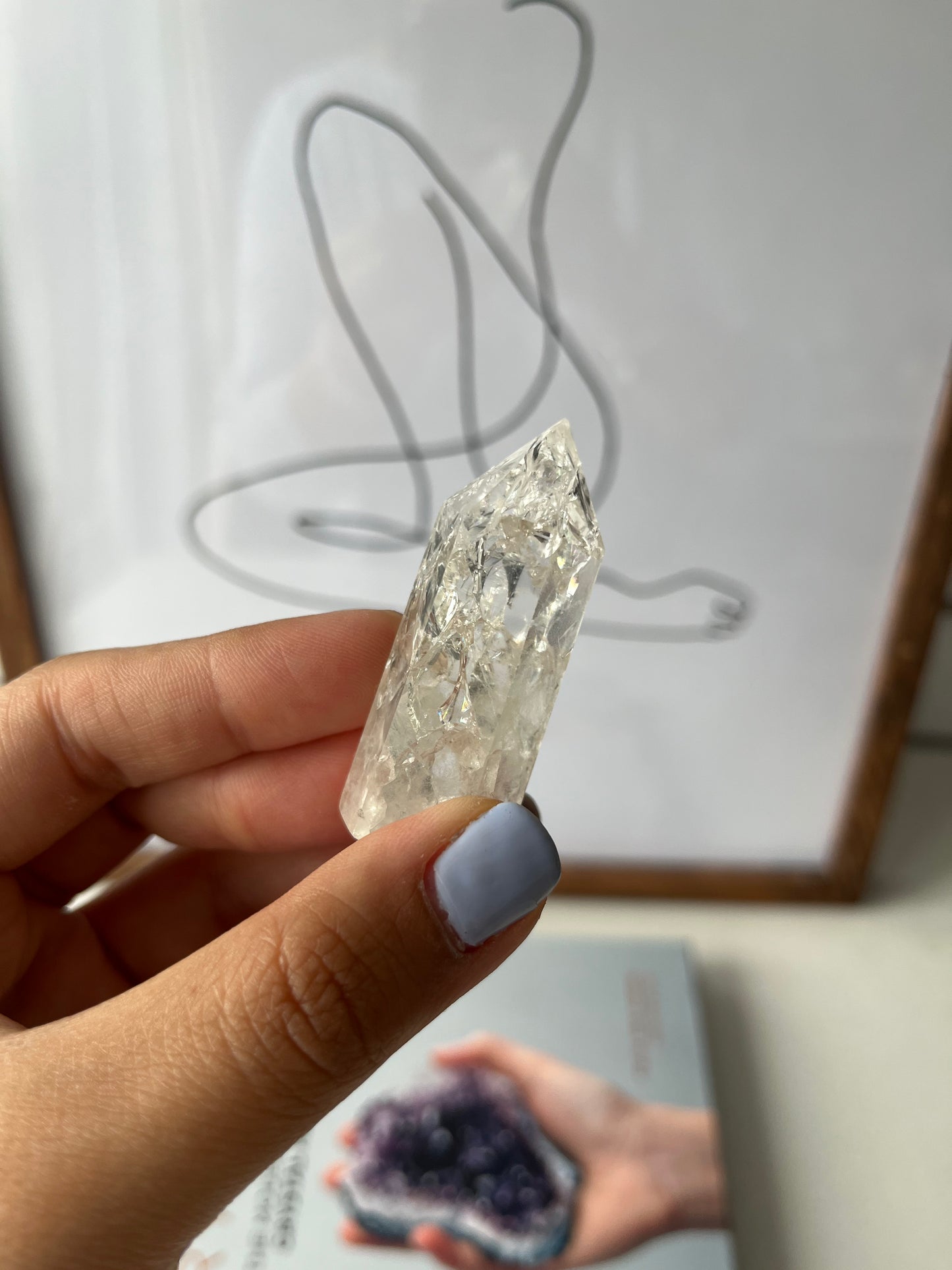 Fire and Ice clear Quartz Points