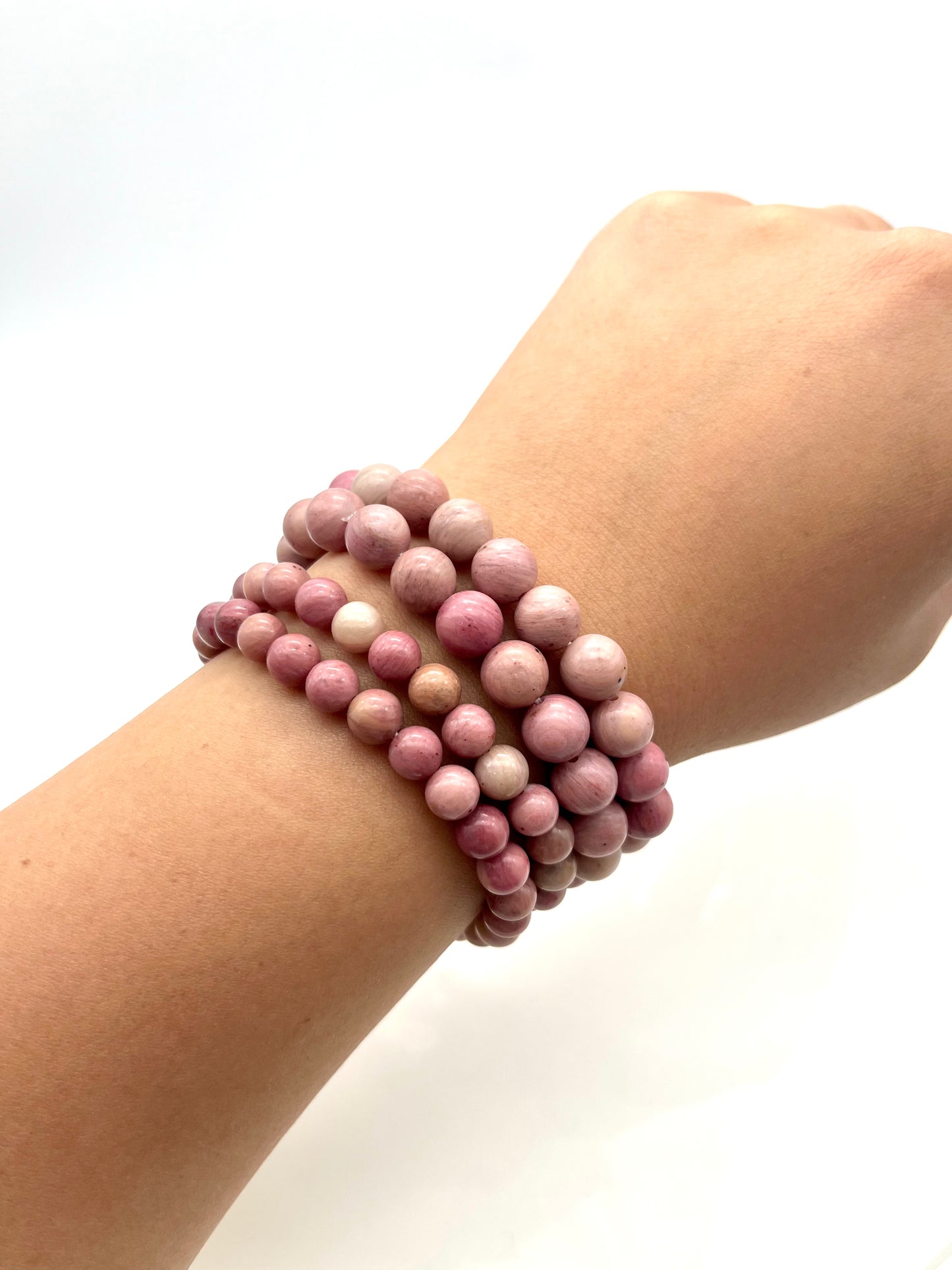 Rhodonite Stretchy Stacking Bracelet