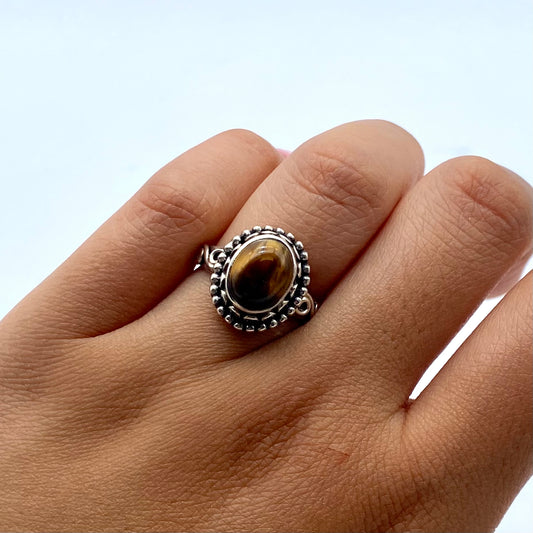 Tiger’s Eye Sterling Silver Ring