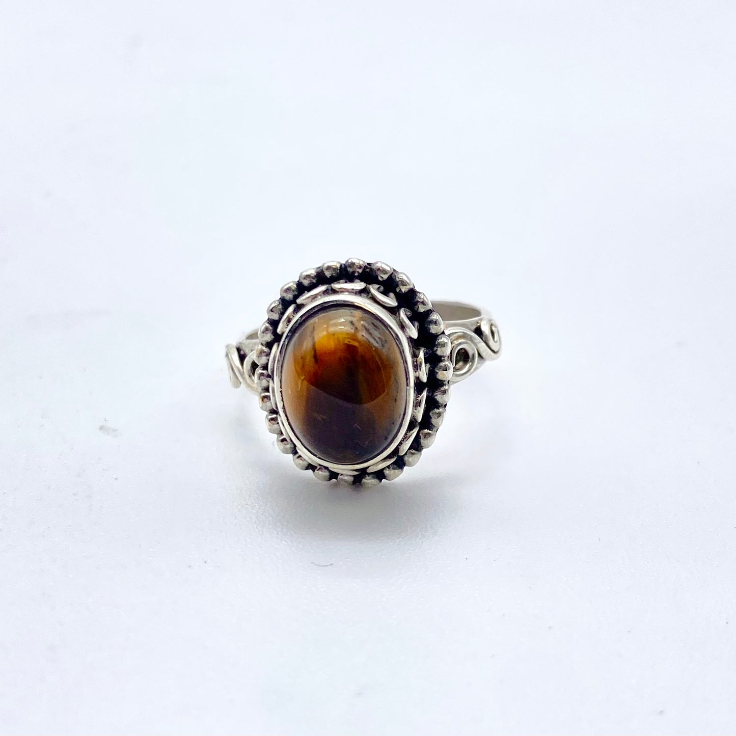 Tiger’s Eye Sterling Silver Ring