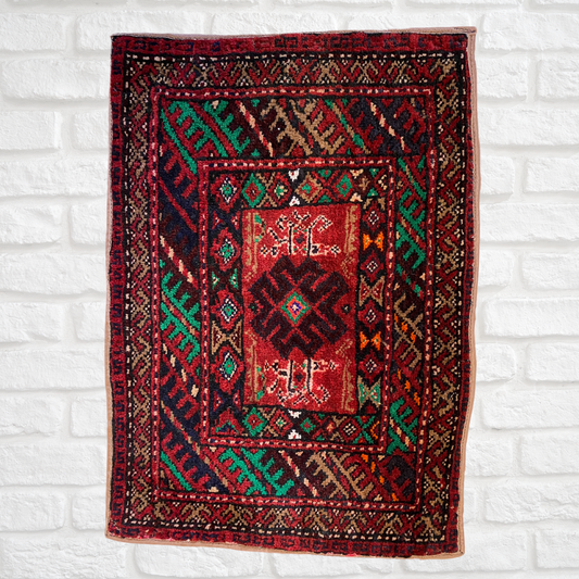 Afghan Handmade Baluch Rug 2'3" x 1'9" ft