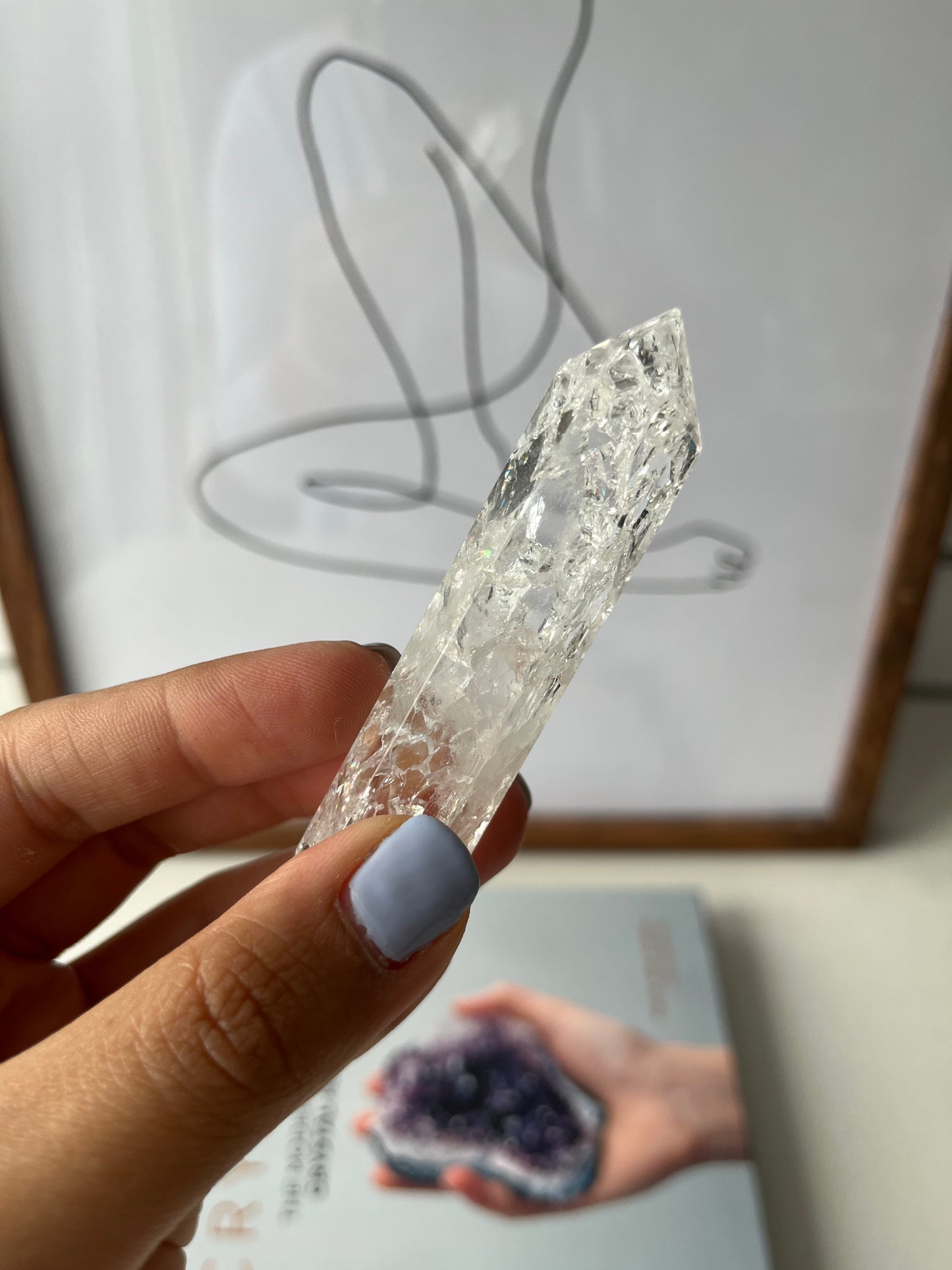 Fire and Ice clear Quartz Points