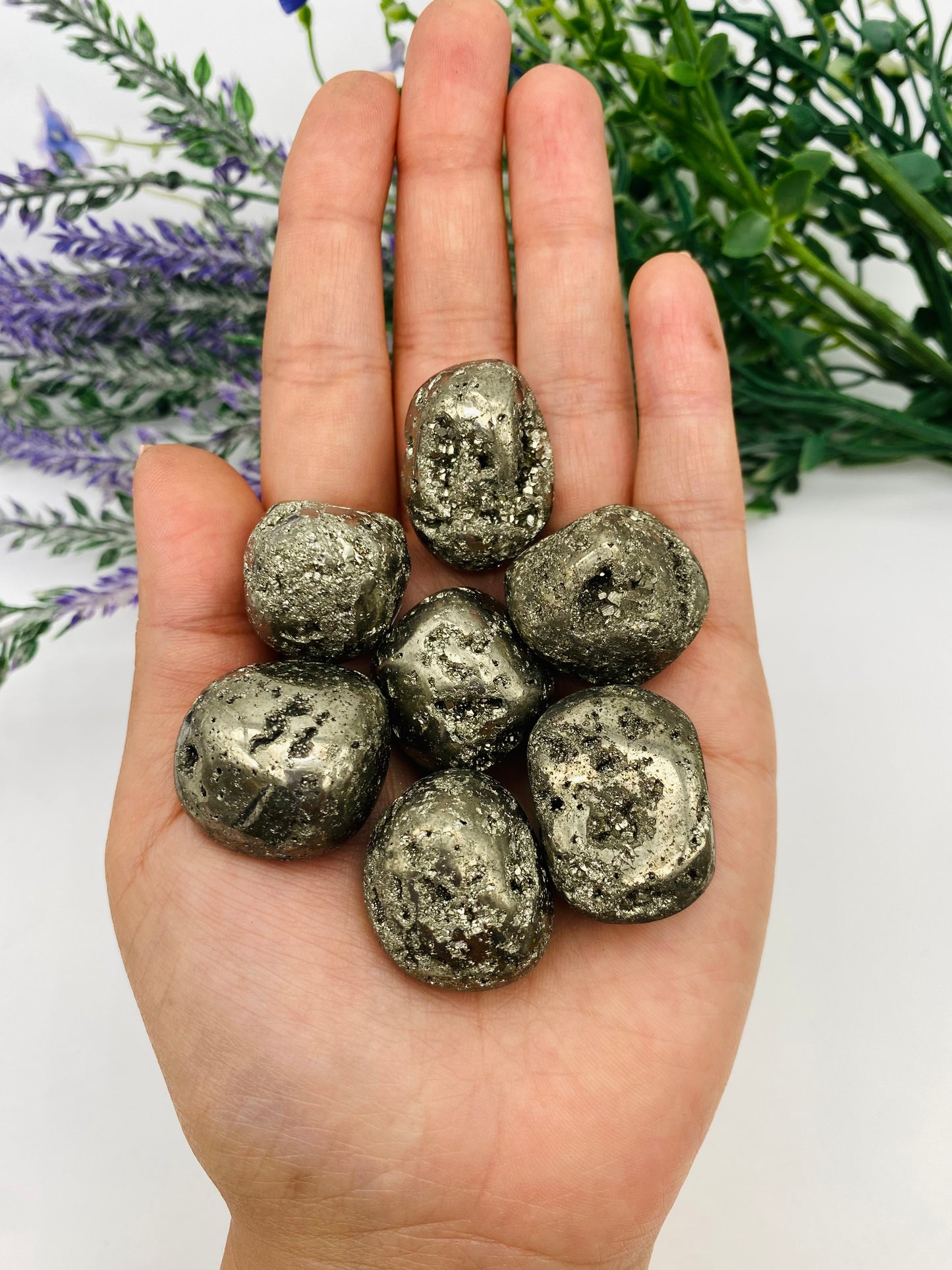 Tumbled Pyrite Pocket Healing Stone