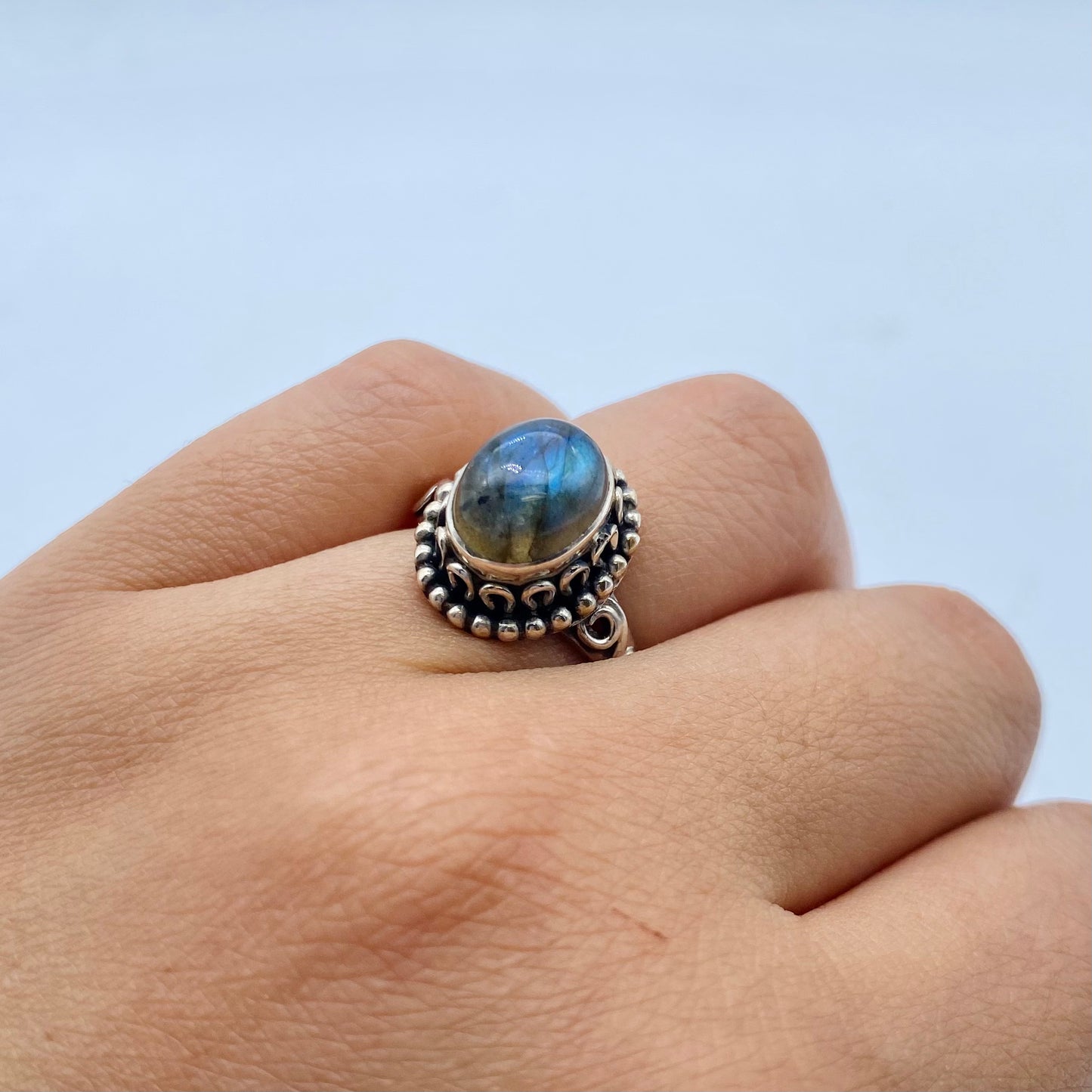 Labradorite Sterling Silver Ring