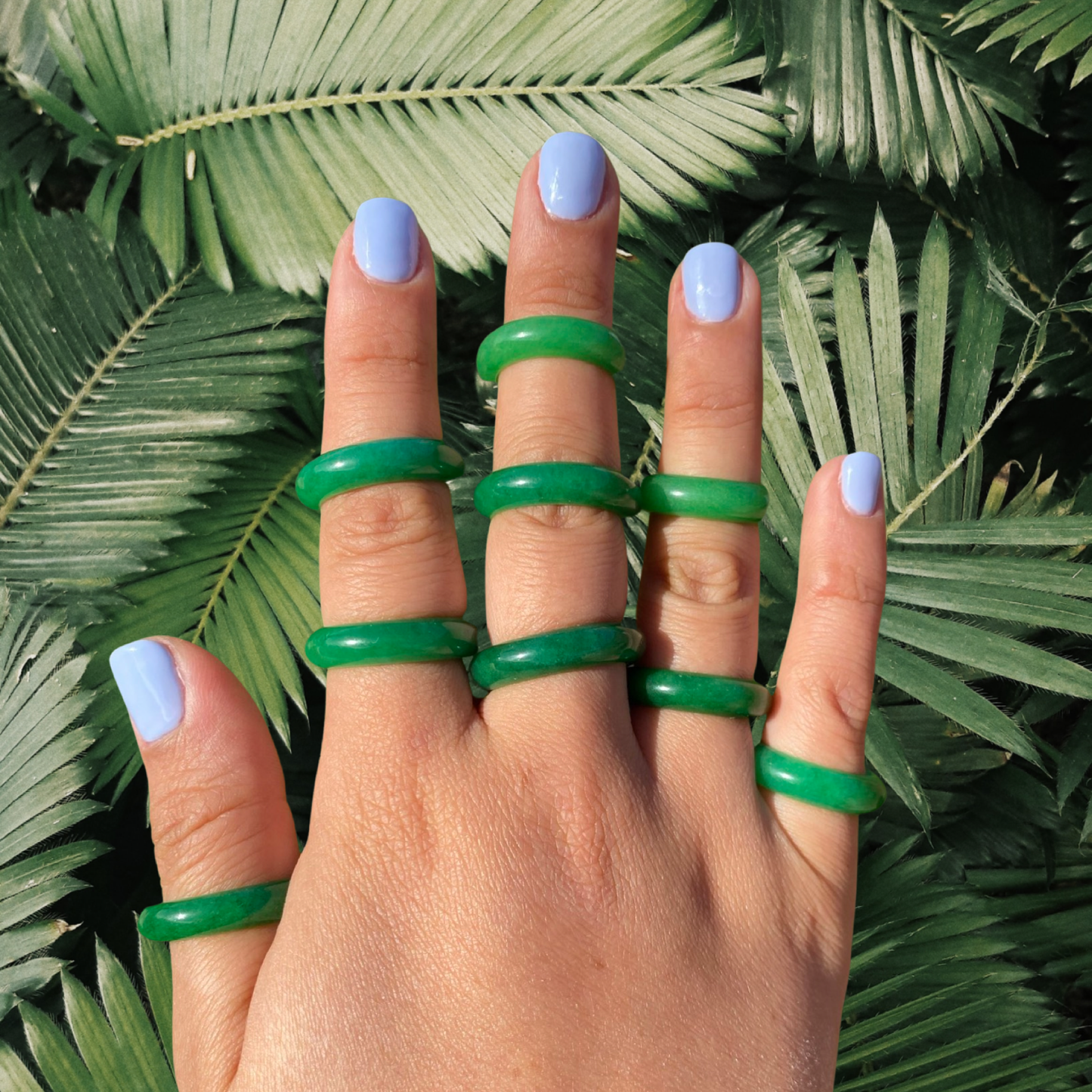 Genuine Jade Abundance Luck Band Unisex Ring